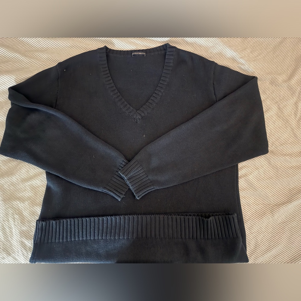navy sweater